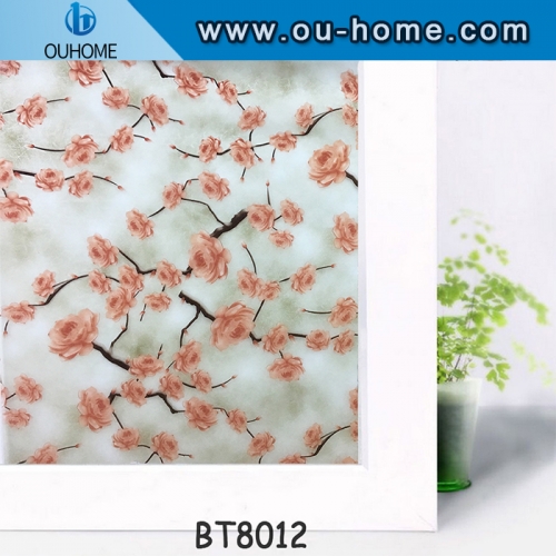 Decorative Glass Window Film PVC Self Adhesive Stained Frosted Vinyl Privacy