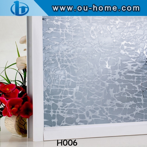 Low price decorative pvc window film with static glass window film