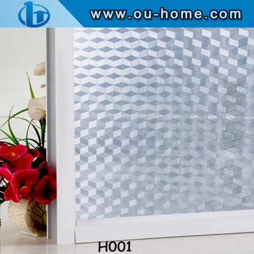 Hot-sale 3D embossing design privacy window static cling film