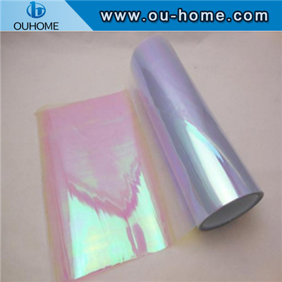 BT201 Colored glass discoloration transparent rainbow film