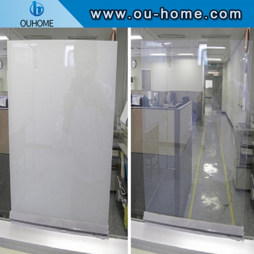 White color laminated switchable film for decorative office, bathroom, etc.