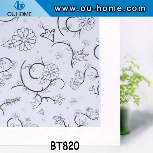 BT820 Frosted adhesive pvc home window film