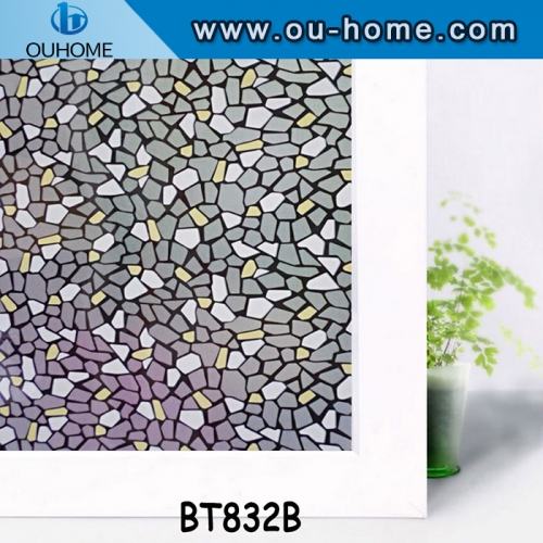 BT832B small stone self-adhesive frosted PVC decorative glass film