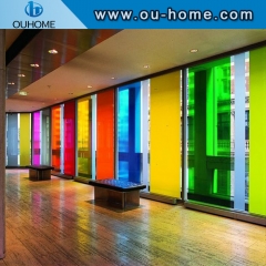 BT115 Building Colorful Glass Decorative film