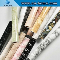 Home kitchen wall marble decorative film