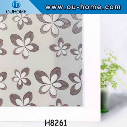 H8261 No-adhesive removable decorative window film