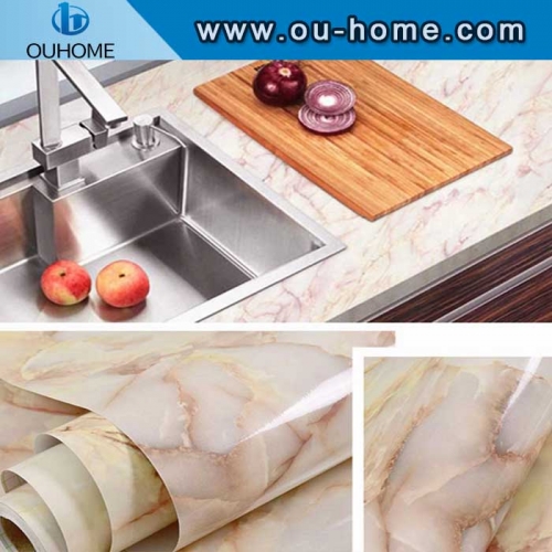 Home Kitchen Marbling Pvc Wall papers