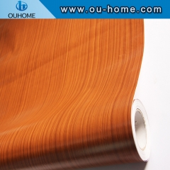 Furniture Cupboard Floor Decoration PVC Wooden Grain Film