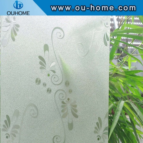 H15806 Without Glue Frosted privacy glass window film