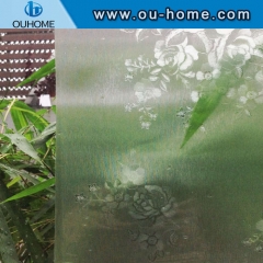 H5806 3D static emboss privacy cling window film